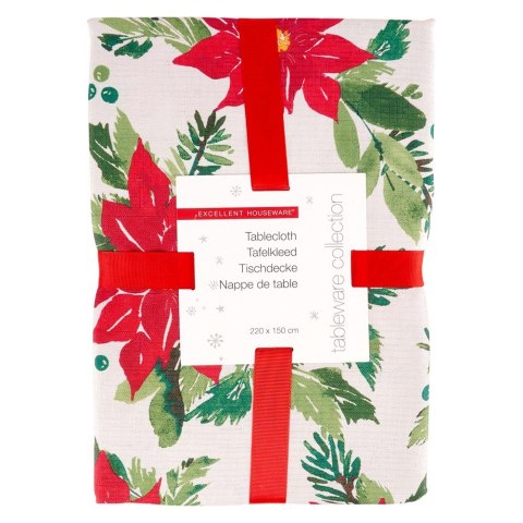 Obrus świąteczny plamoodporny na stół 220x150CM EXCELLENT HOUSEWARE 139696-W2