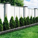 Palisada ogrodowa grafitowa 4.1 m 32 ele. VILDE 351008-G