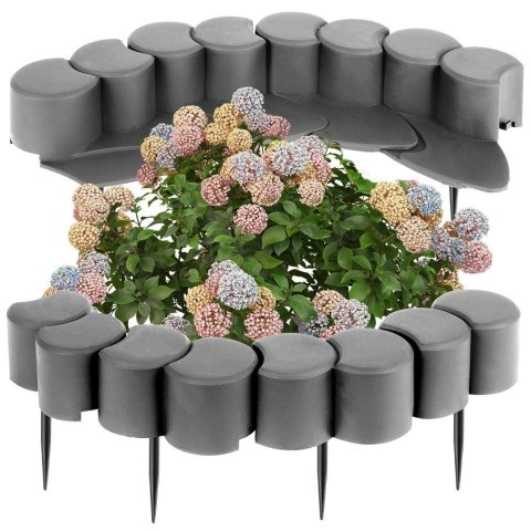 Palisada ogrodowa grafitowa 4.1 m 32 ele. VILDE 351008-G