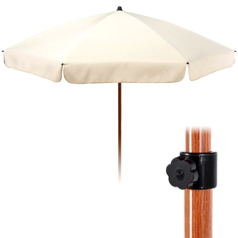 Parasol ogrodowy kremowy regulowany 200cm AMBIANCE 339129
