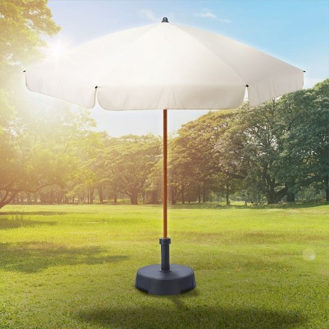 Parasol ogrodowy kremowy regulowany 200cm AMBIANCE 339129