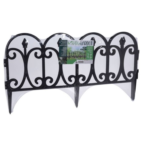 Płotek ogrodowy czarny 60x33cm 4 szt. PROGARDEN 351001