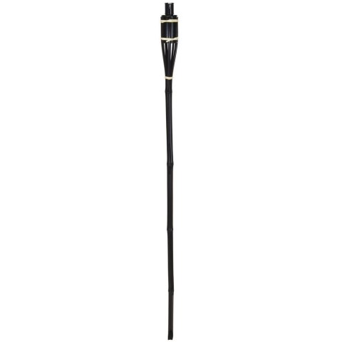 Pochodnia ogrodowa bambusowa czarna na naftę 120cm PROGARDEN 871350
