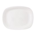 Półmisek na przekąski przystawki szklany biały prostokątny 28x21cm ORION 128321