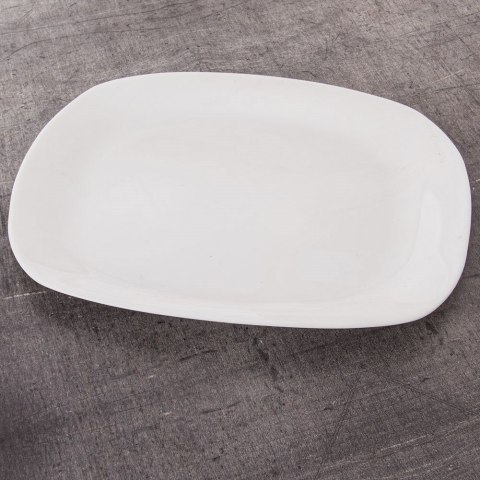 Półmisek na przekąski przystawki szklany biały prostokątny 28x21cm ORION 128321