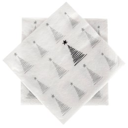 Serwetki papierowe 3-warstwowe świąteczne CHOINKA 33x33cm 20 sztuk ORION 842315