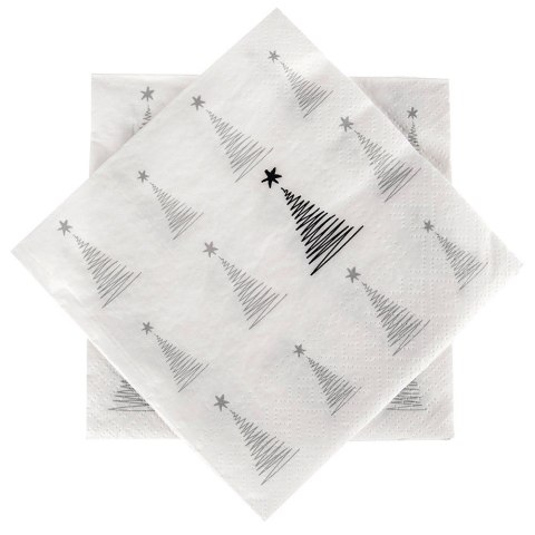 Serwetki papierowe 3-warstwowe świąteczne CHOINKA 33x33cm 20 sztuk ORION 842315