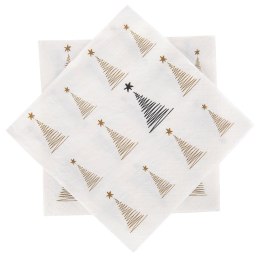 Serwetki papierowe 3-warstwowe świąteczne CHOINKA 33x33cm 20 sztuk ORION 842316