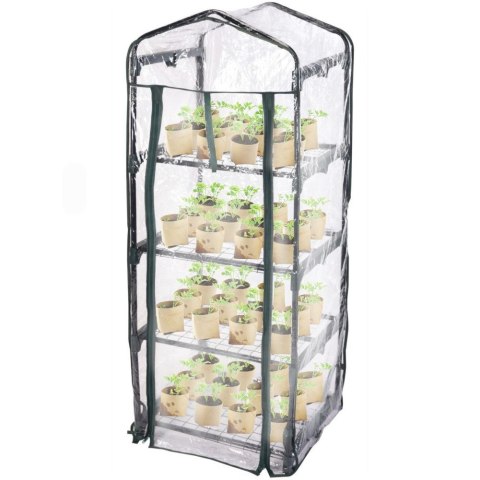 Szklarnia ogrodowa balkonowa z półkami 4-piętrowa 50x45x105cm PROGARDEN 339003