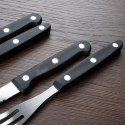 Sztućce do steków burgerów mięsa pizzy na grilla stalowe 8-ele BBQ 139325