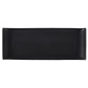 Talerz na przekąski przystawki do serwowania ceramiczny czarny 34.5x13.5cm HIT 139242