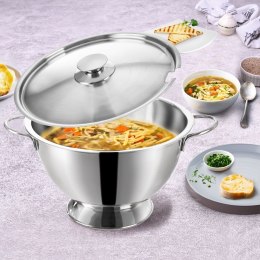 Waza na zupę do zupy stalowa z pokrywą 4.5L ORION 128609