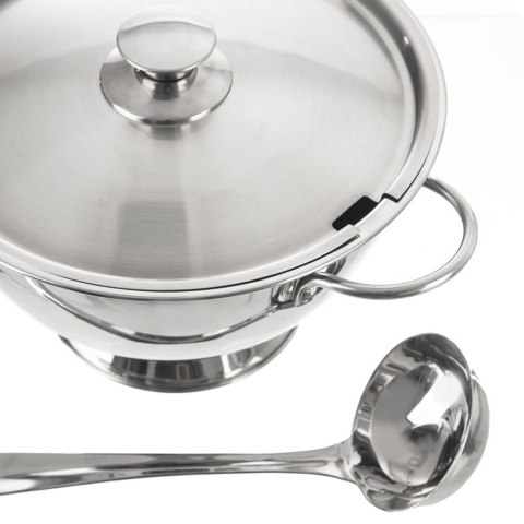 Waza na zupę do zupy stalowa z pokrywą 4.5L ORION 128609