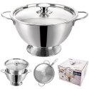 Waza na zupę do zupy stalowa z pokrywą 4.5L ORION 128609