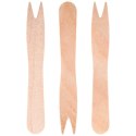 Widelczyki do przekąsek frytek drewniane 8.5cm 50 sztuk VILDE 139659