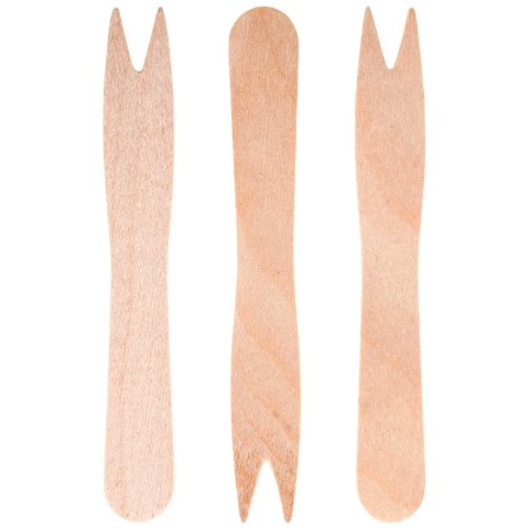 Widelczyki do przekąsek frytek drewniane 8.5cm 50 sztuk VILDE 139659