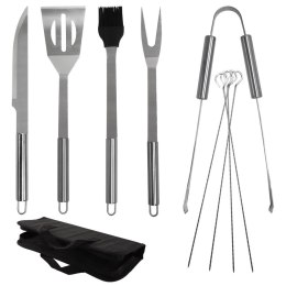 Zestaw przyborów do grilla stalowy w etui 10 ele. ORION 142606