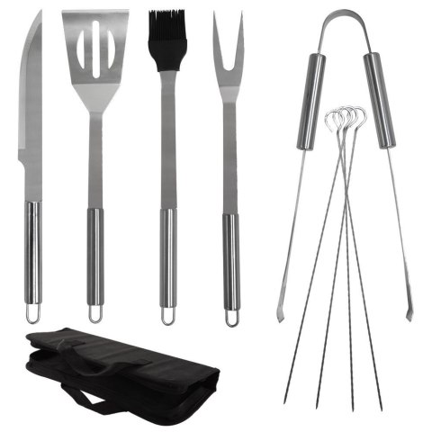 Zestaw przyborów do grilla stalowy w etui 10 ele. ORION 142606