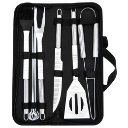 Zestaw przyborów do grilla stalowy w etui 10 ele. ORION 142606