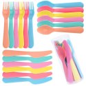 Zestaw sztućców komplet plastikowy sztućce dla 6 osób 18-ele EXCELLENT HOUSEWARE 139342