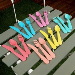 Zestaw sztućców komplet plastikowy sztućce dla 6 osób 18-ele EXCELLENT HOUSEWARE 139342