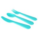 Zestaw sztućców komplet plastikowy sztućce dla 6 osób 18-ele EXCELLENT HOUSEWARE 139342