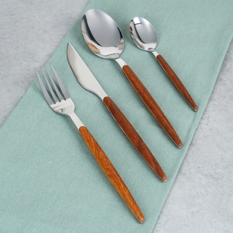 Zestaw sztućców komplet stalowy 16 elementów EXCELLENT HOUSEWARE 139743