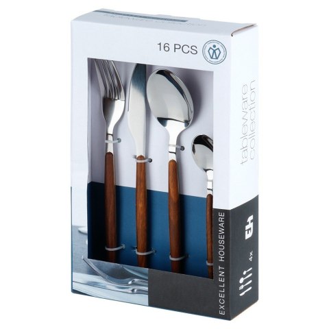Zestaw sztućców komplet stalowy 16 elementów EXCELLENT HOUSEWARE 139743