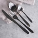 Zestaw sztućców komplet stalowy czarny sztućce dla 4 osób 16-ele EXCELLENT HOUSEWARE 139393