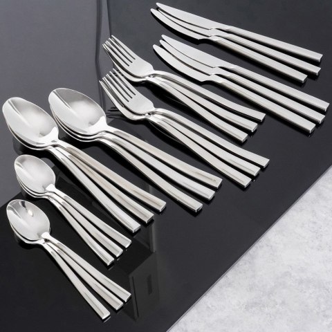 Zestaw sztućców komplet stalowy sztućce dla 6 osób SERENITY 24-ele NAVA 10-123-025