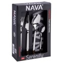 Zestaw sztućców komplet stalowy sztućce dla 6 osób SERENITY 24-ele NAVA 10-123-025