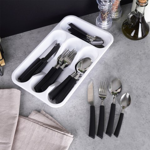 Zestaw sztućców komplet sztućce dla 6 osób z wkładem do szuflady szuflad 25-ele EXCELLENT HOUSEWARE 139392