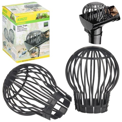 Filtr do rynny plastikowy czarny 2 szt. KINZO 339400