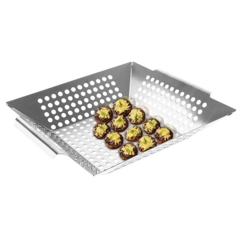 Koszyk do grillowania stalowy perforowany 34.5x30.5cm VAGGAN 489102