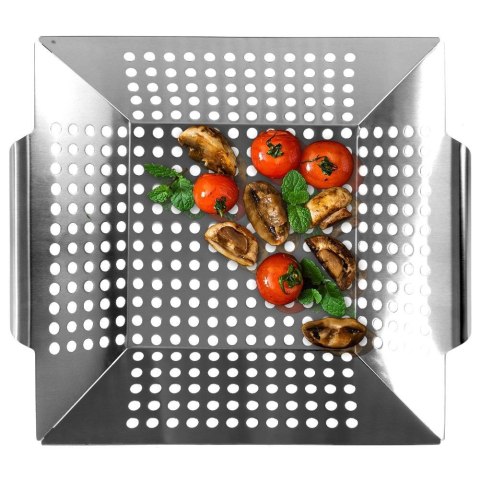 Koszyk do grillowania stalowy perforowany 34.5x30.5cm VAGGAN 489102