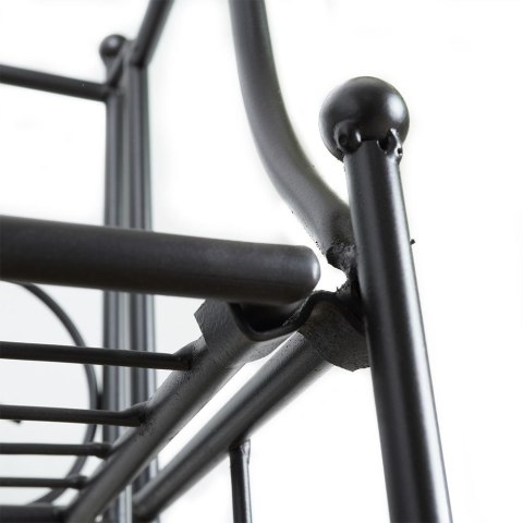 Kwietnik metalowy czarny dwupiętrowy 34.5x18.5x65cm PROGARDEN 339450