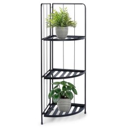 Kwietnik metalowy czarny narożny 90cm AMBIANCE 339452