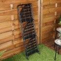 Kwietnik metalowy czarny narożny 90cm AMBIANCE 339452