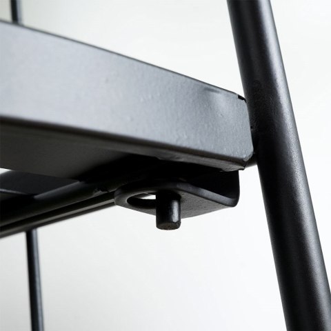 Kwietnik metalowy czarny narożny 90cm AMBIANCE 339452