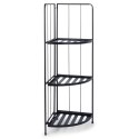 Kwietnik metalowy czarny narożny 90cm AMBIANCE 339452
