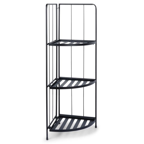 Kwietnik metalowy czarny narożny 90cm AMBIANCE 339452