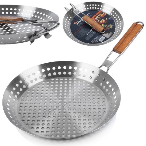 Patelnia do grillowania stalowa 30cm VAGGAN 110510