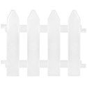 Płotek ogrodowy biały 20x15cm 10 szt. VILDE 351004-BI