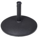 Podstawa do parasola ogrodowego betonowa czarna 25 kg AMBIANCE 339345
