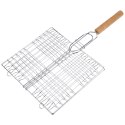 Ruszt do grillowania burgerów stalowy 43x23cm BBQ 489162