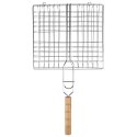 Ruszt do grillowania burgerów stalowy 43x23cm BBQ 489162