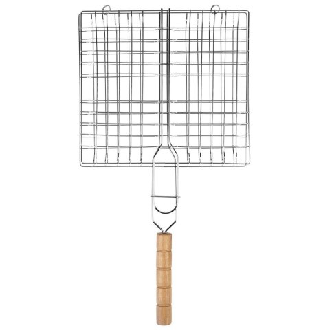 Ruszt do grillowania burgerów stalowy 43x23cm BBQ 489162