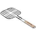 Ruszt do grillowania burgerów stalowy czarny nieprzywierający 49x21cm VAGGAN 489159