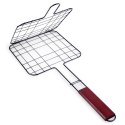 Ruszt do grillowania stalowy czarny nieprzywierający 20x47cm BBQ COLLECTION 489182
