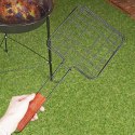 Ruszt do grillowania stalowy czarny nieprzywierający 20x47cm BBQ COLLECTION 489182